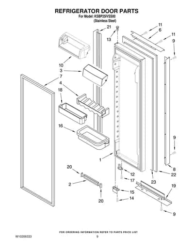 REFRIGERATOR DOOR PARTS