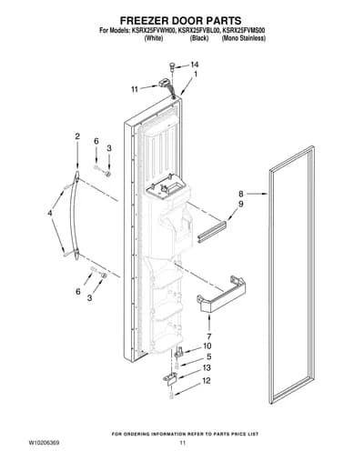 FREEZER DOOR PARTS