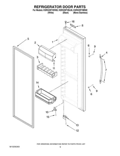REFRIGERATOR DOOR PARTS