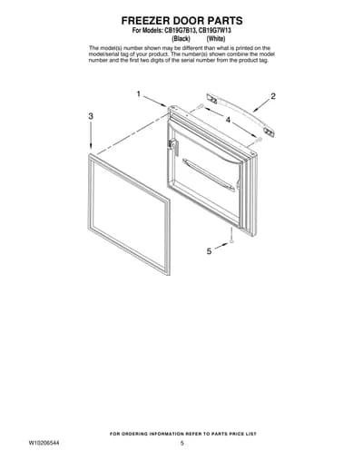 FREEZER DOOR PARTS