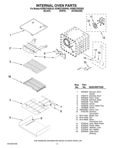 INTERNAL OVEN PARTS