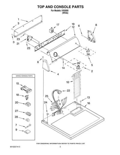 TOP AND CONSOLE PARTS