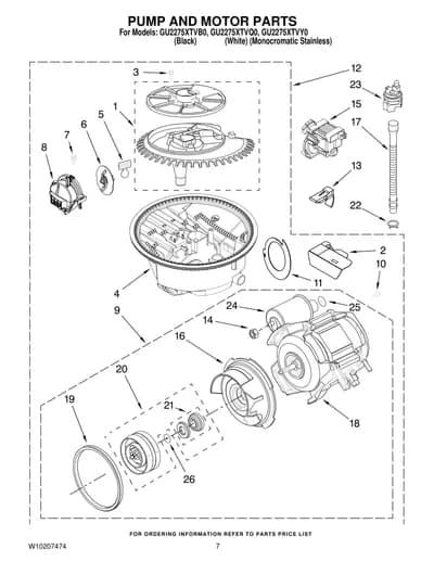 PUMP AND MOTOR PARTS