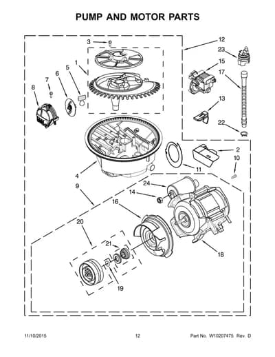 PUMP AND MOTOR PARTS