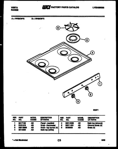 COOKTOP PARTS