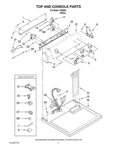 TOP AND CONSOLE PARTS