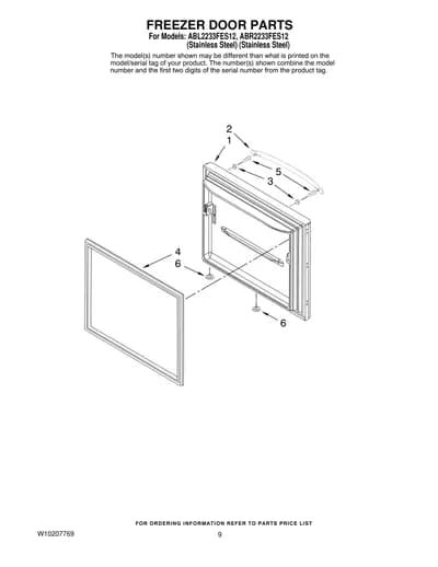 FREEZER DOOR PARTS