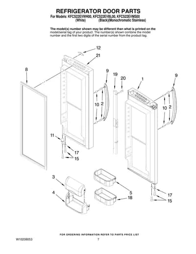 REFRIGERATOR DOOR PARTS