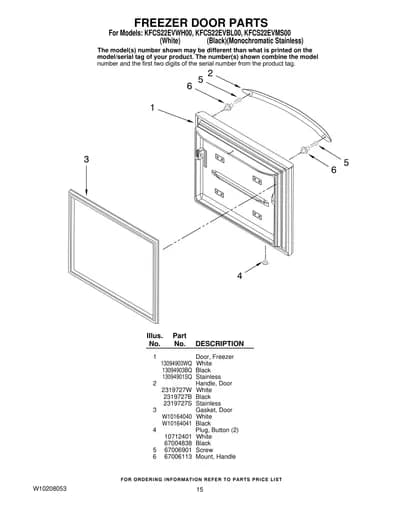 FREEZER DOOR PARTS