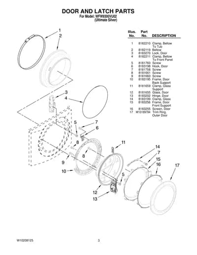 DOOR AND LATCH PARTS