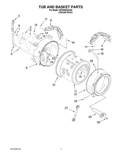 TUB AND BASKET PARTS