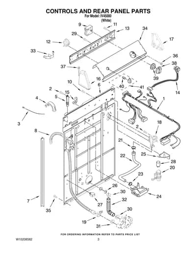 CONTROLS AND REAR PANEL PARTS
