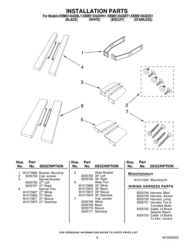 INSTALLATION PARTS