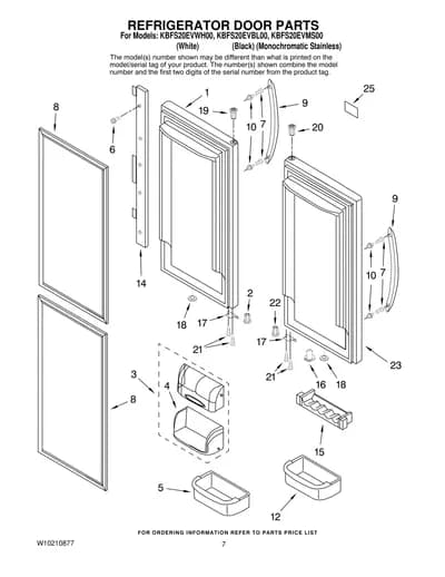 REFRIGERATOR DOOR PARTS
