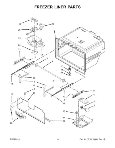 FREEZER LINER PARTS