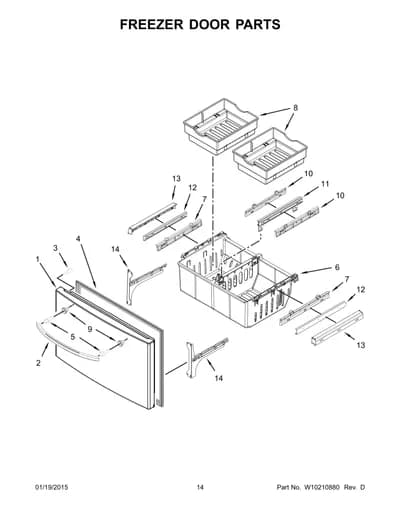 FREEZER DOOR PARTS