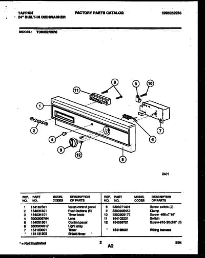 CONSOLE AND CONTROL PARTS