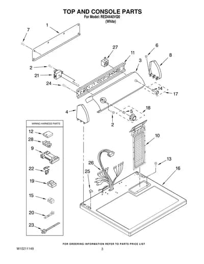 TOP AND CONSOLE PARTS