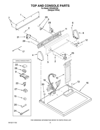 TOP AND CONSOLE PARTS