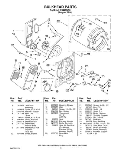 BULKHEAD PARTS