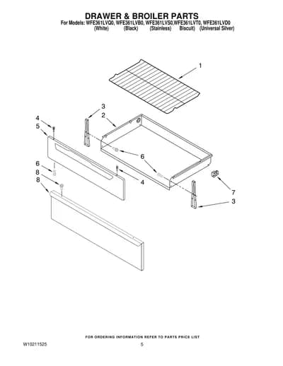 DRAWER & BROILER PARTS