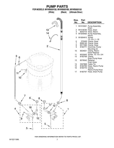 PUMP PARTS