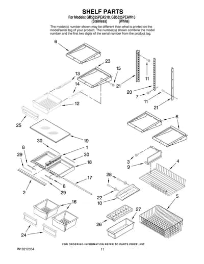 SHELF PARTS