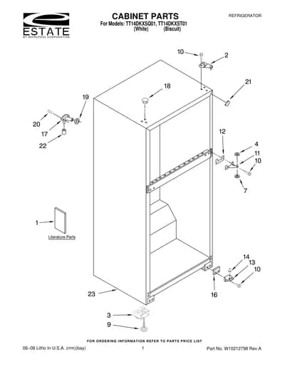 CABINET PARTS