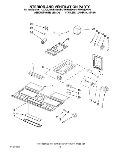 INTERIOR AND VENTILATION PARTS