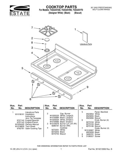 COOKTOP PARTS