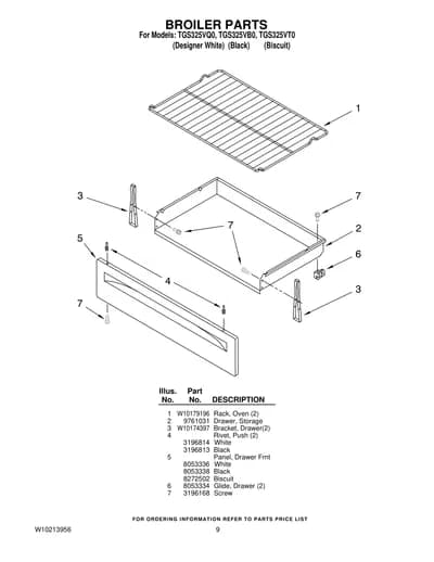 BROILER PARTS