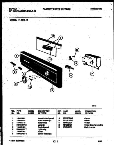 CONSOLE AND CONTROL PARTS