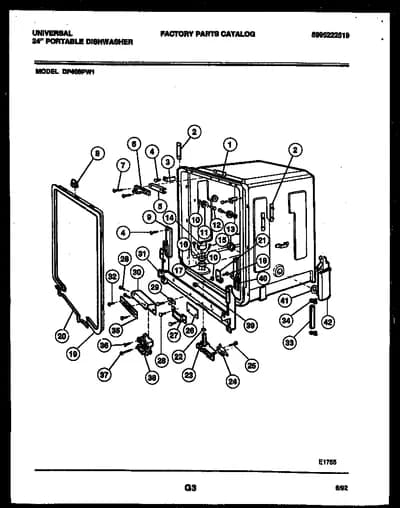 TUB AND FRAME PARTS
