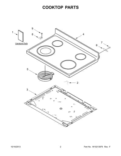 COOKTOP PARTS