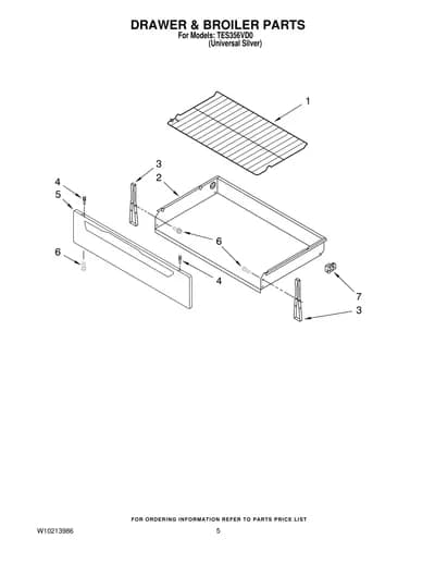 DRAWER & BROILER PARTS