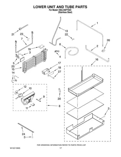 LOWER UNIT AND TUBE PARTS