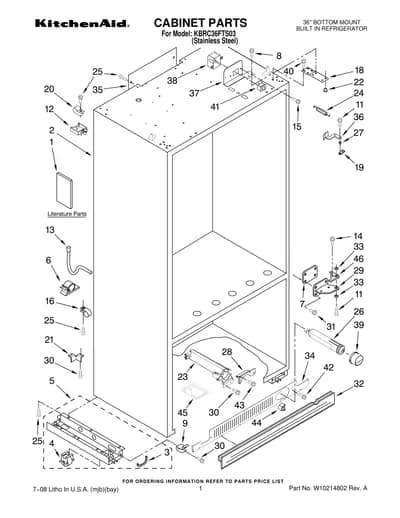 CABINET PARTS