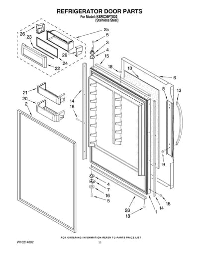 REFRIGERATOR DOOR PARTS