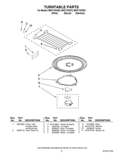 TURNTABLE PARTS