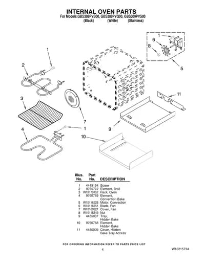 INTERNAL OVEN PARTS