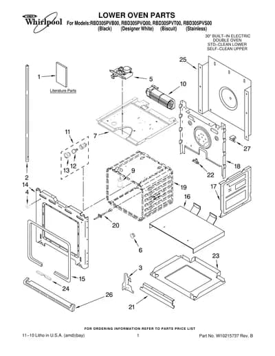 LOWER OVEN PARTS