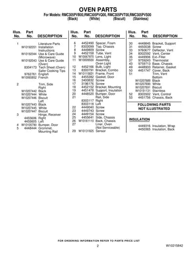 OVEN PARTS