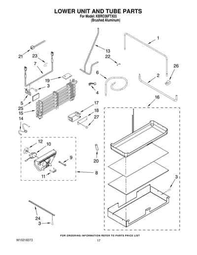 LOWER UNIT AND TUBE PARTS