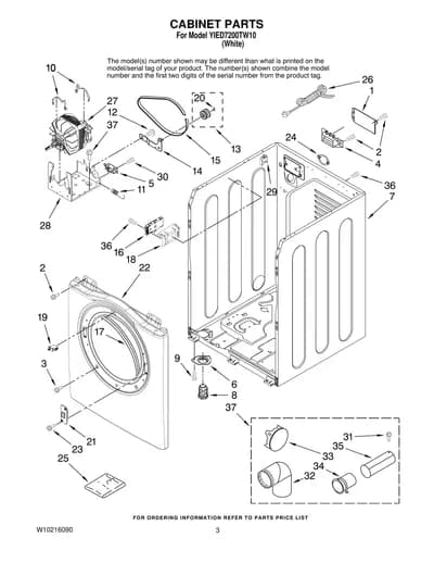 CABINET PARTS