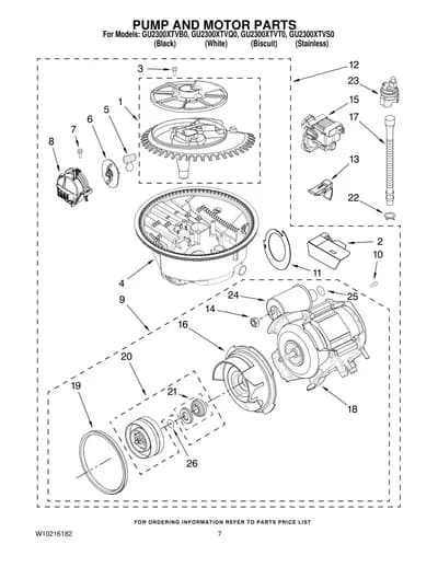 PUMP AND MOTOR PARTS