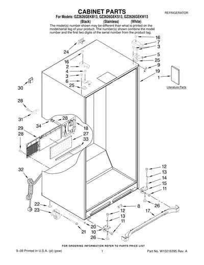 CABINET PARTS