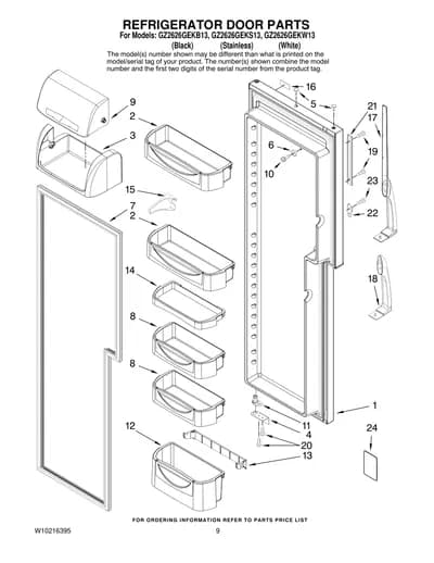 REFRIGERATOR DOOR PARTS