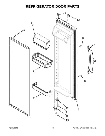 REFRIGERATOR DOOR PARTS