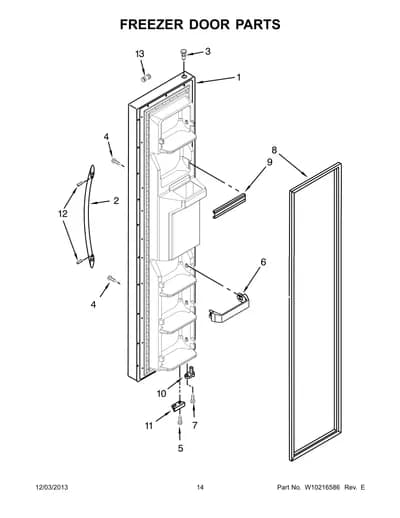 FREEZER DOOR PARTS