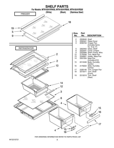SHELF PARTS